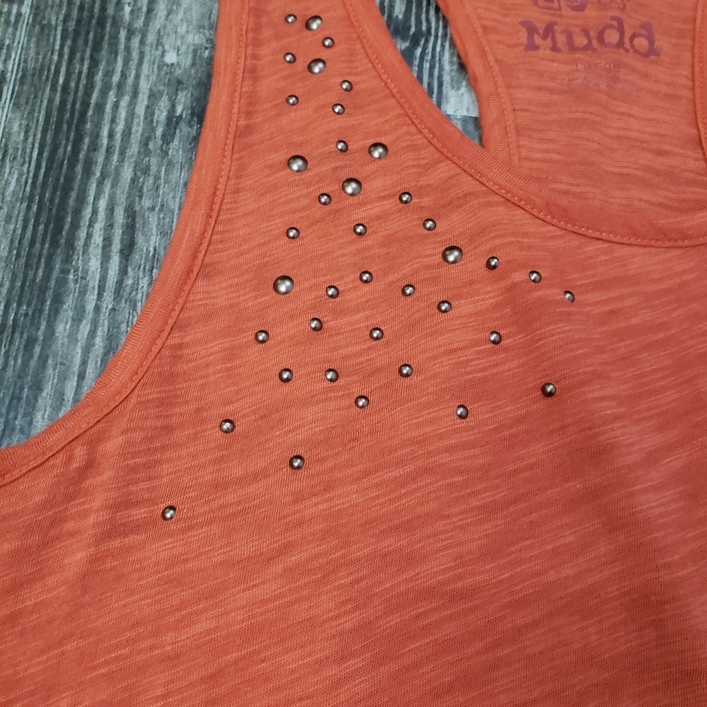 ⭐Mudd Orange Burnout Racerback Tank - Picture 8 of 8